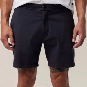 Good Man Brand Men's Navy Flat Front Performance Shorts